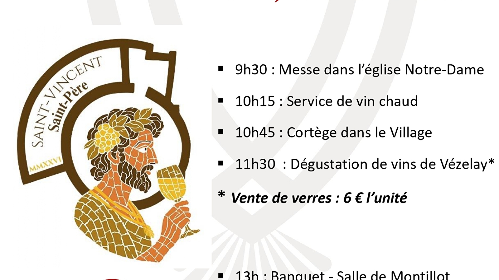 Saint-Vincent des Quatre Coteaux du Vézelien 2026