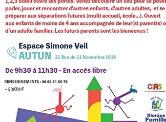 Porte ouverte Lieu d'Accueil Enfant Parent '123 soleil' - AUTUN