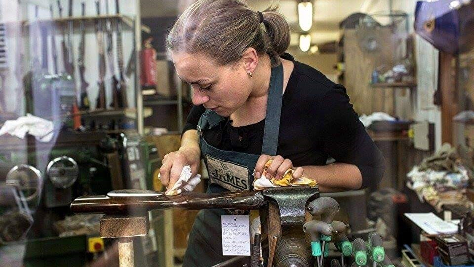 Visite de la coutellerie - Armurerie James