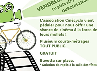 Tournée Ciné-Cyclo 2025 à Ouroux-en-Morvan - OUROUX-EN-MORVAN