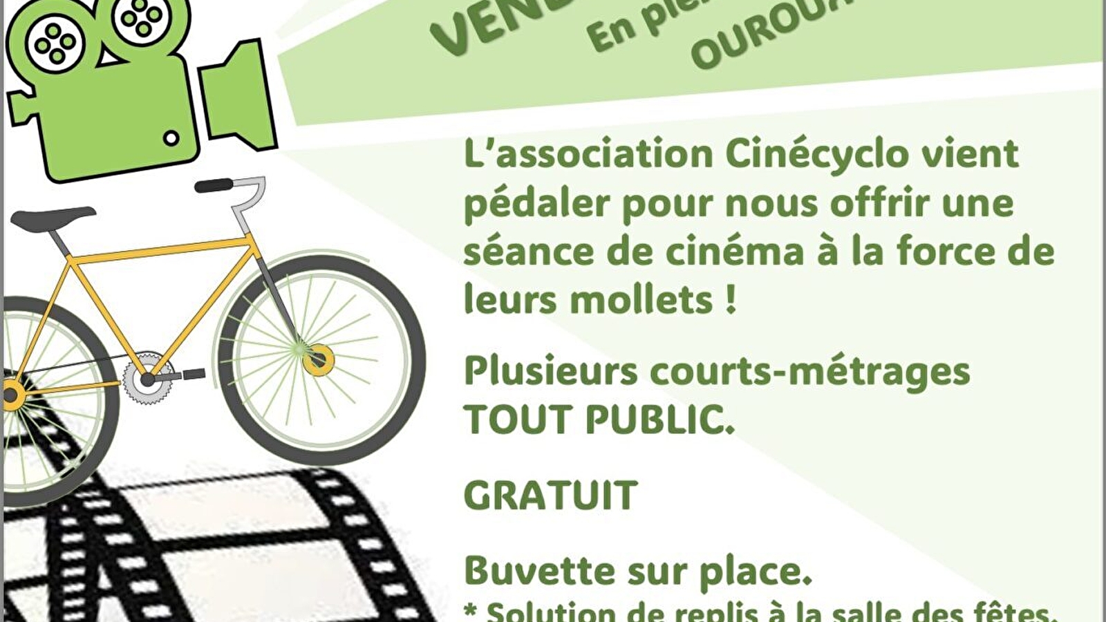 Tournée Ciné-Cyclo 2025 à Ouroux-en-Morvan
