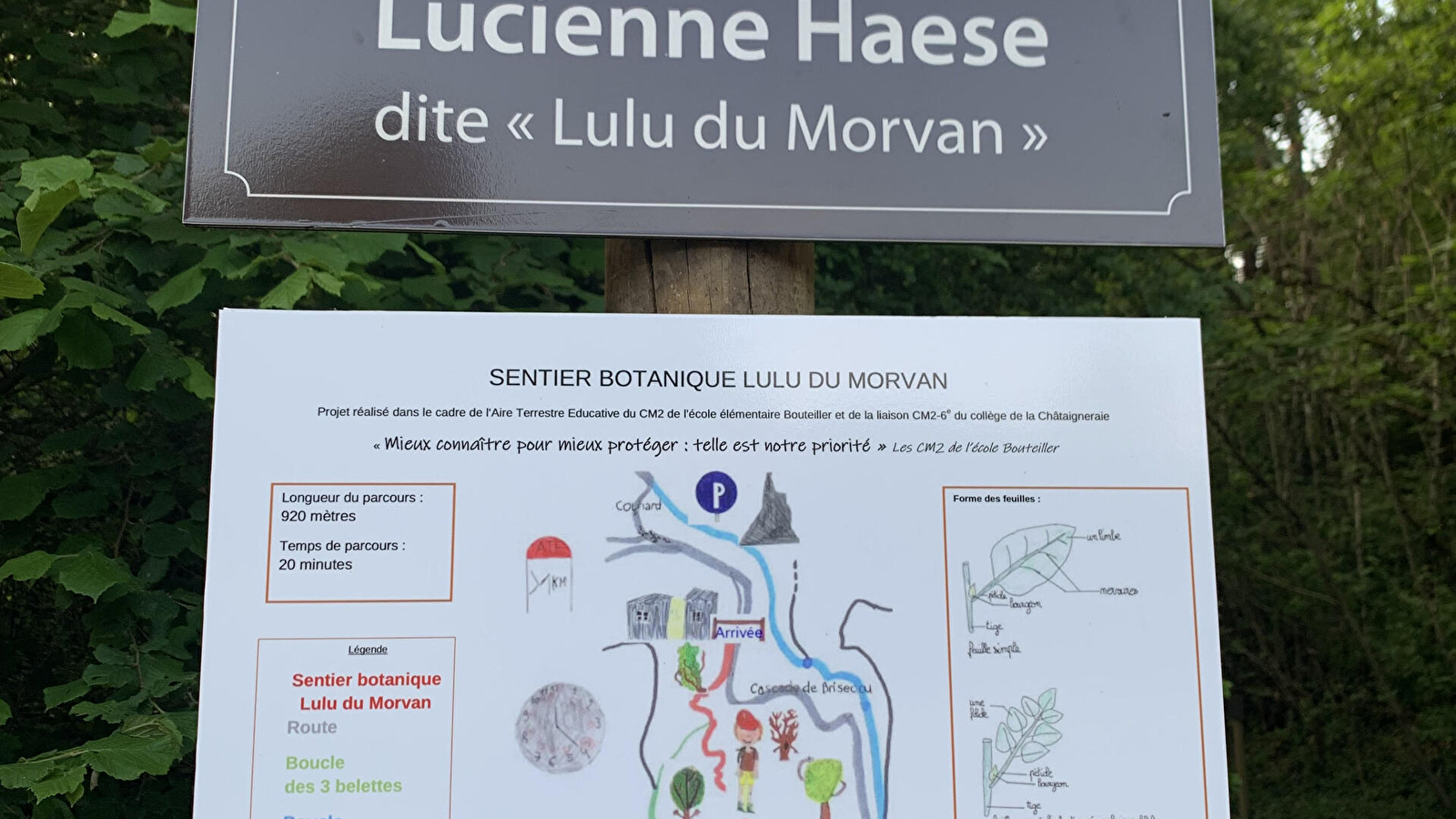 Sentier Lucienne Haese dite 'Lulu du Morvan'