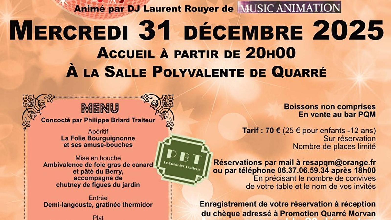 Diner dansant de la St Sylvestre