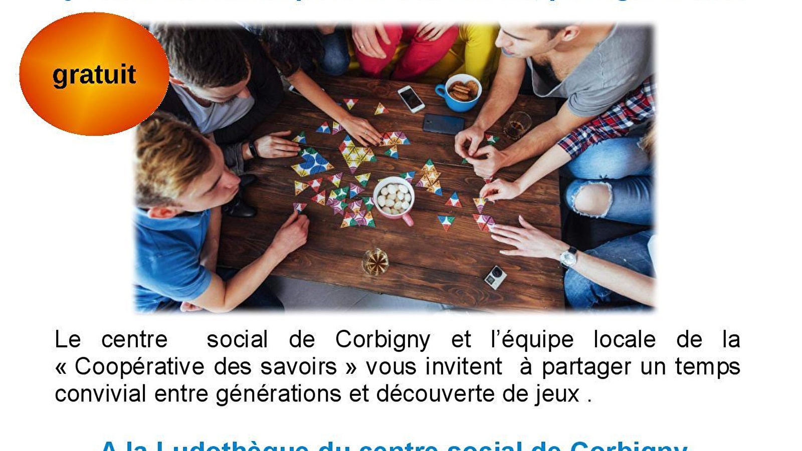 Matinée ludique intergénérationnelle