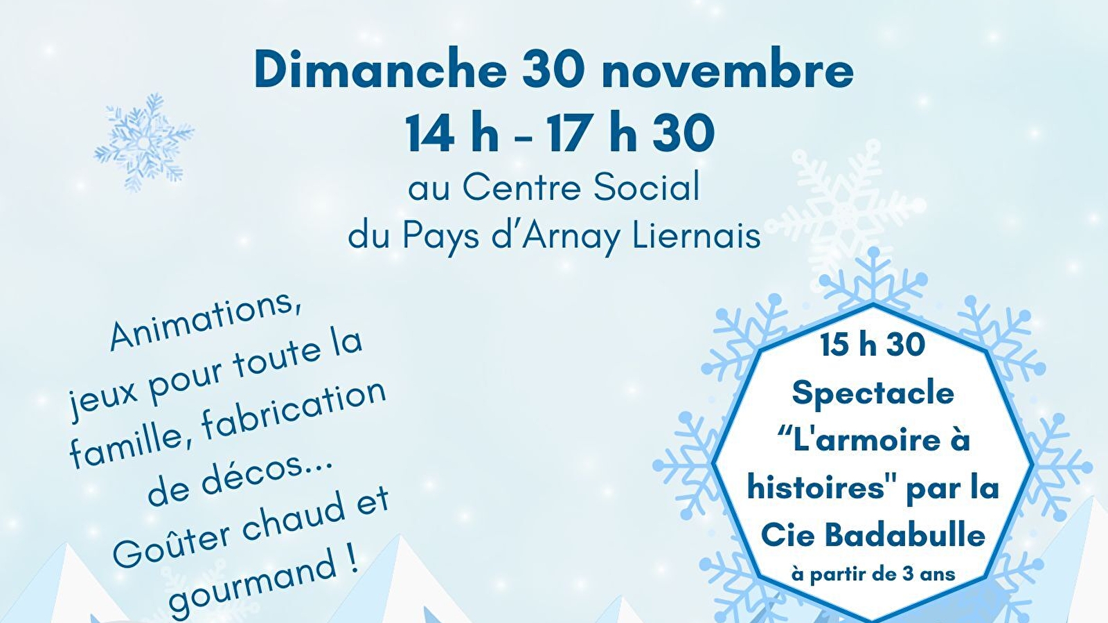 Animations et Spectacle 'En attendant l'Hiver...'
